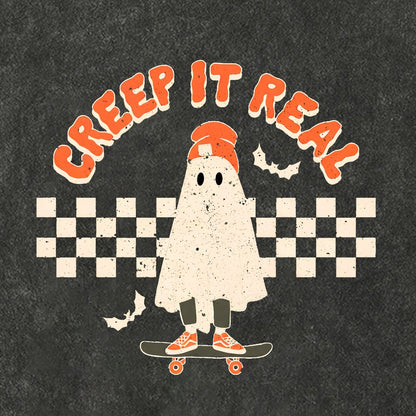 Creep it Real Vintage Ghost Halloween Cotton Hat