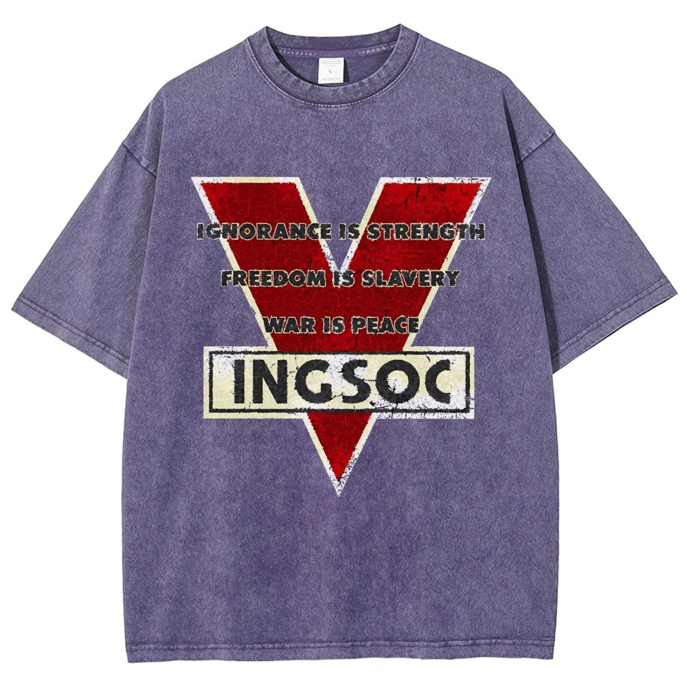 Ignorance Is Strength Tri Blend Vintage Distressed T-shirt