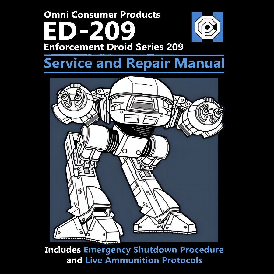 ED209 Service and Repair Manual Geek T-Shirt