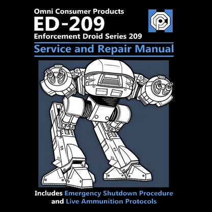 ED209 Service and Repair Manual Geek T-Shirt