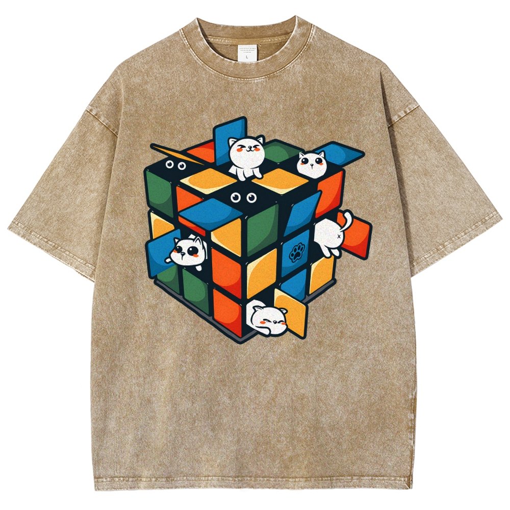 Rubikittens Vintage Distressed T-shirt