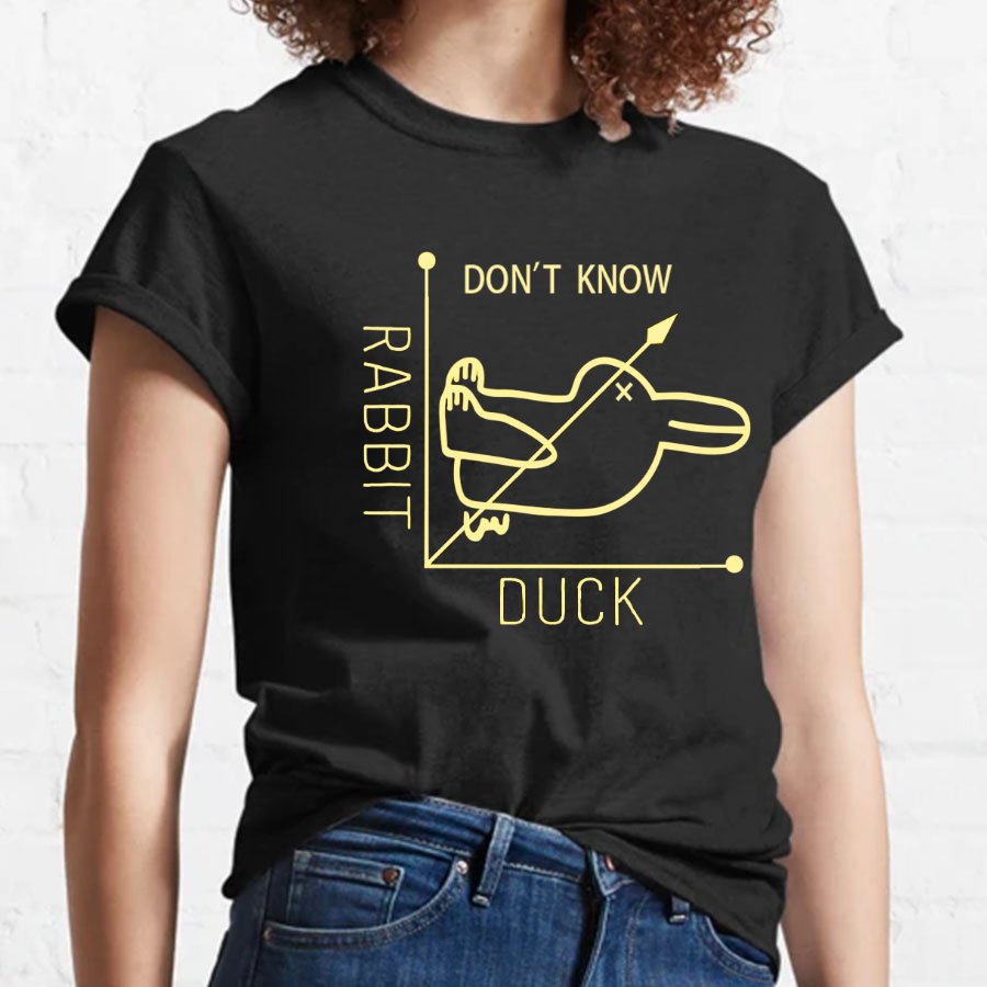 Rabbit or Duck - Don't know - Math Graph Geeky T-Shirt