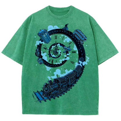 Time Machine Vintage Distressed T-shirt