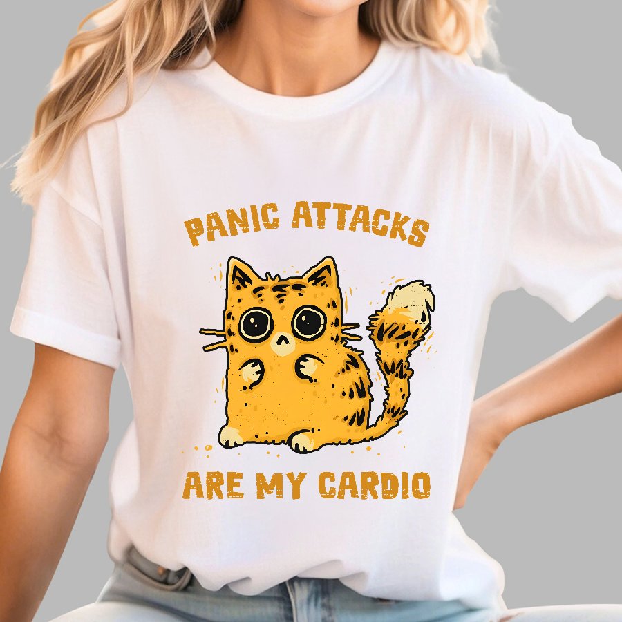 Panic Attacks Are My Cardio Geek T-Shirt