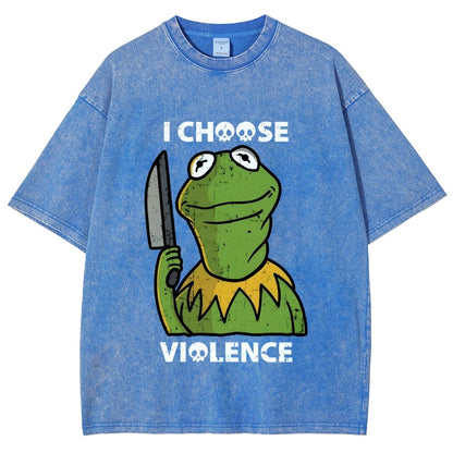 I Choose Violence Vintage Distressed T-shirt