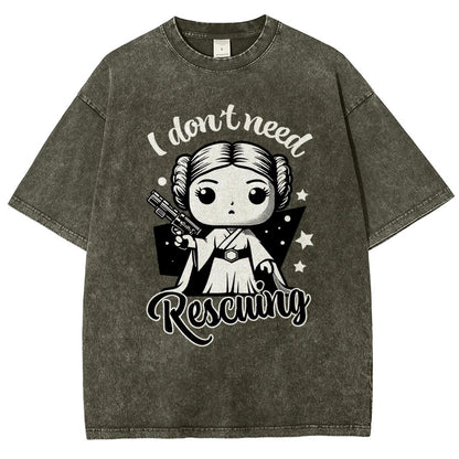 I Don't Need Rescuing Vintage Distressed T-shirt