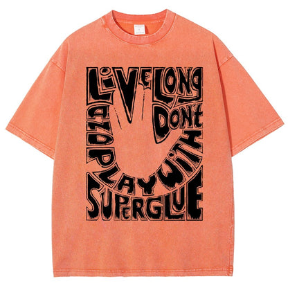 Don't Play With Superglue Vintage Distressed T-shirt