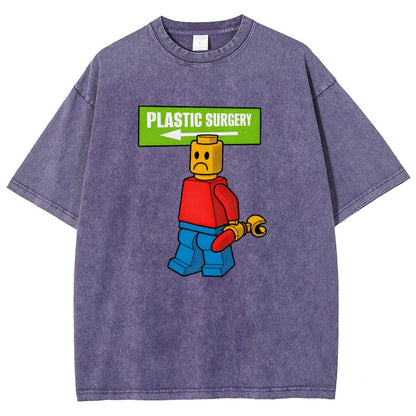 Plastic Surgery Vintage Distressed T-shirt