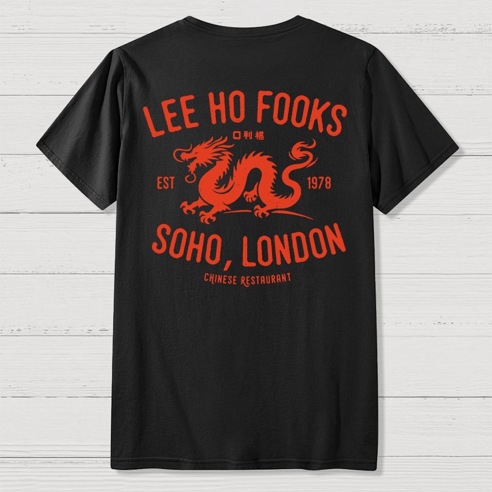 Lee Ho Fooks Vintage Resto Front And Back Printing Geek T-Shirt