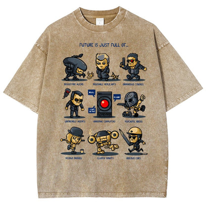 Dystopian Future Vintage Distressed T-shirt