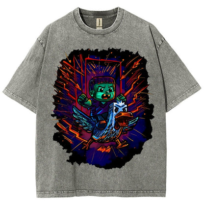 What the Cluck Vintage Distressed T-shirt