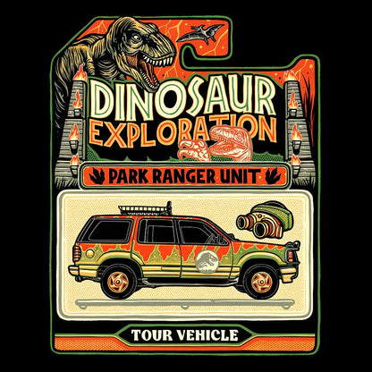Dinosaur Exploration Vehicle Geeky T-Shirt