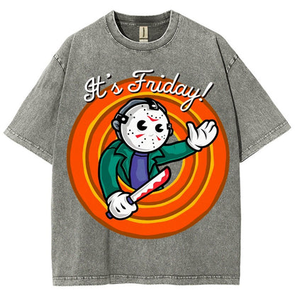 It's Friday Vintage Distressed T-shirt