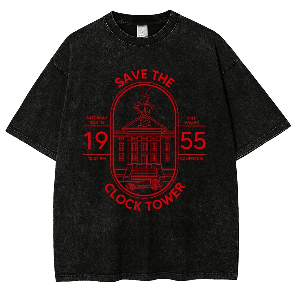 Save the Time Marker Vintage Distressed T-shirt