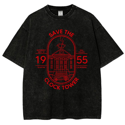 Save the Time Marker Vintage Distressed T-shirt