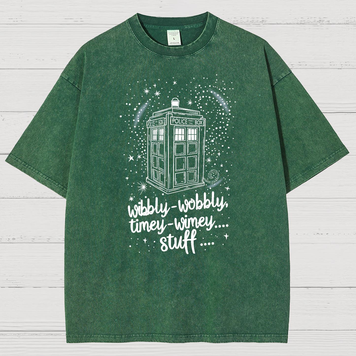 Wibbly wobbly timey wimey Christmas Vintage Distressed T-shirt