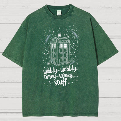 Wibbly wobbly timey wimey Christmas Vintage Distressed T-shirt