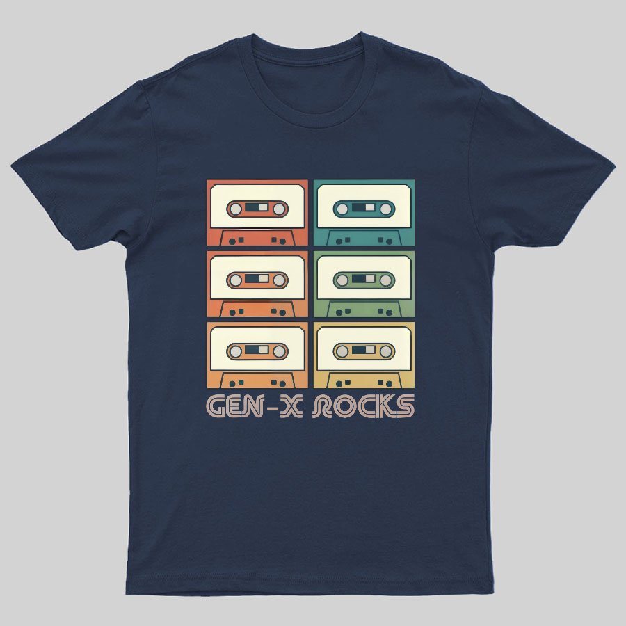 Retro Generation X - Gen X Raised On Hose Water And Neglect Geeky T-Shirt