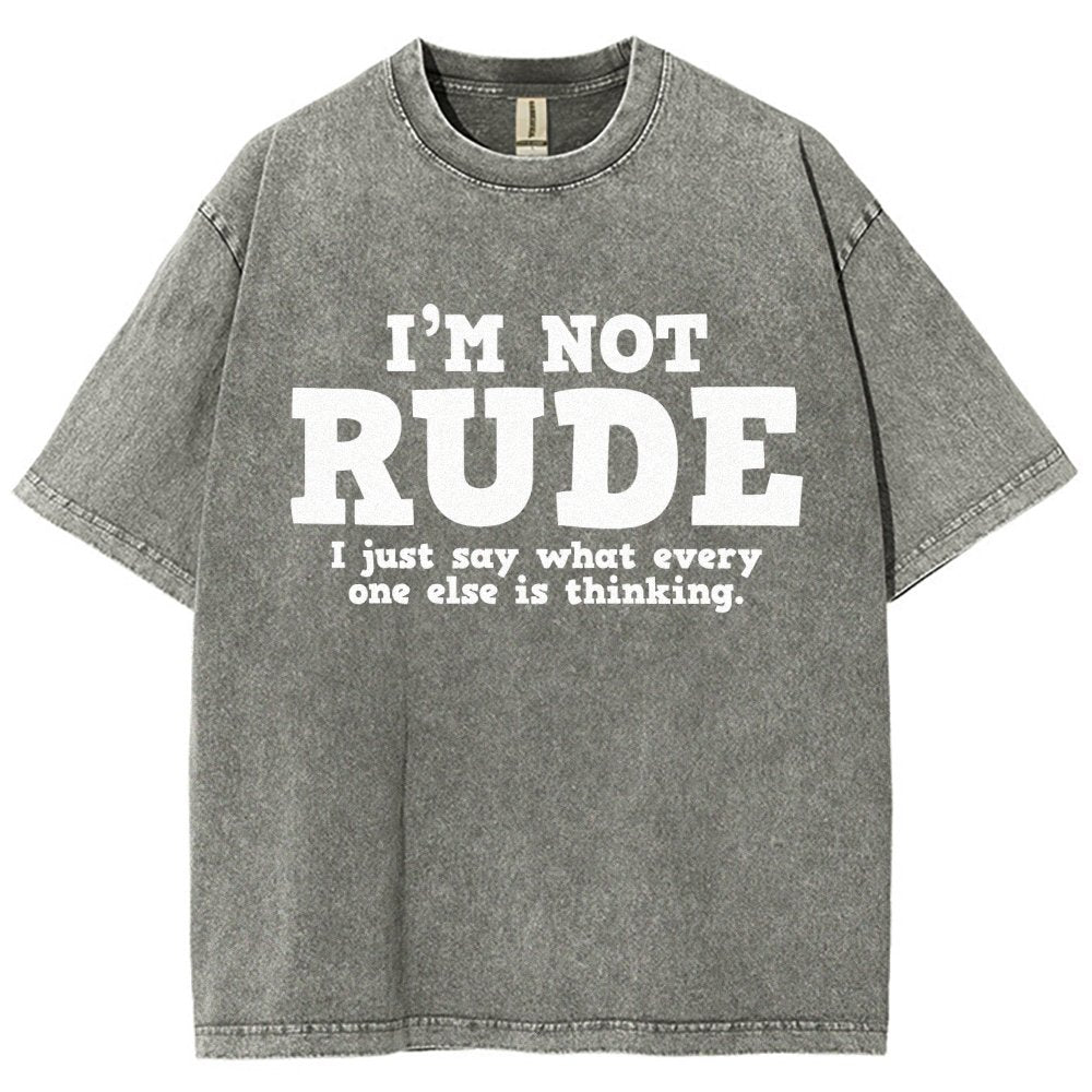 I'm not Rude I Just Have The Balls to Say What Everyone Else is Thinking Vintage Distressed T-shirt