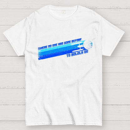 To Boldly Venture Where No One Has Ventured Before Geek T-Shirt