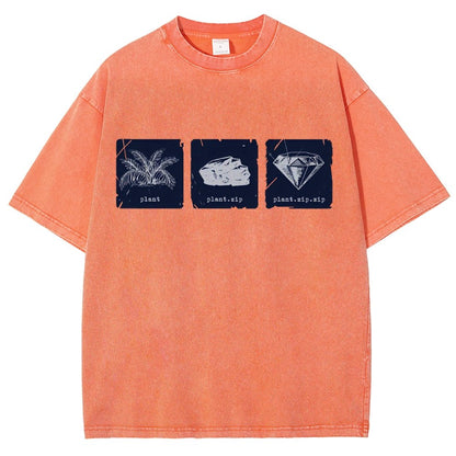 Internet Funny Plant.zip.zip Vintage Distressed T-shirt