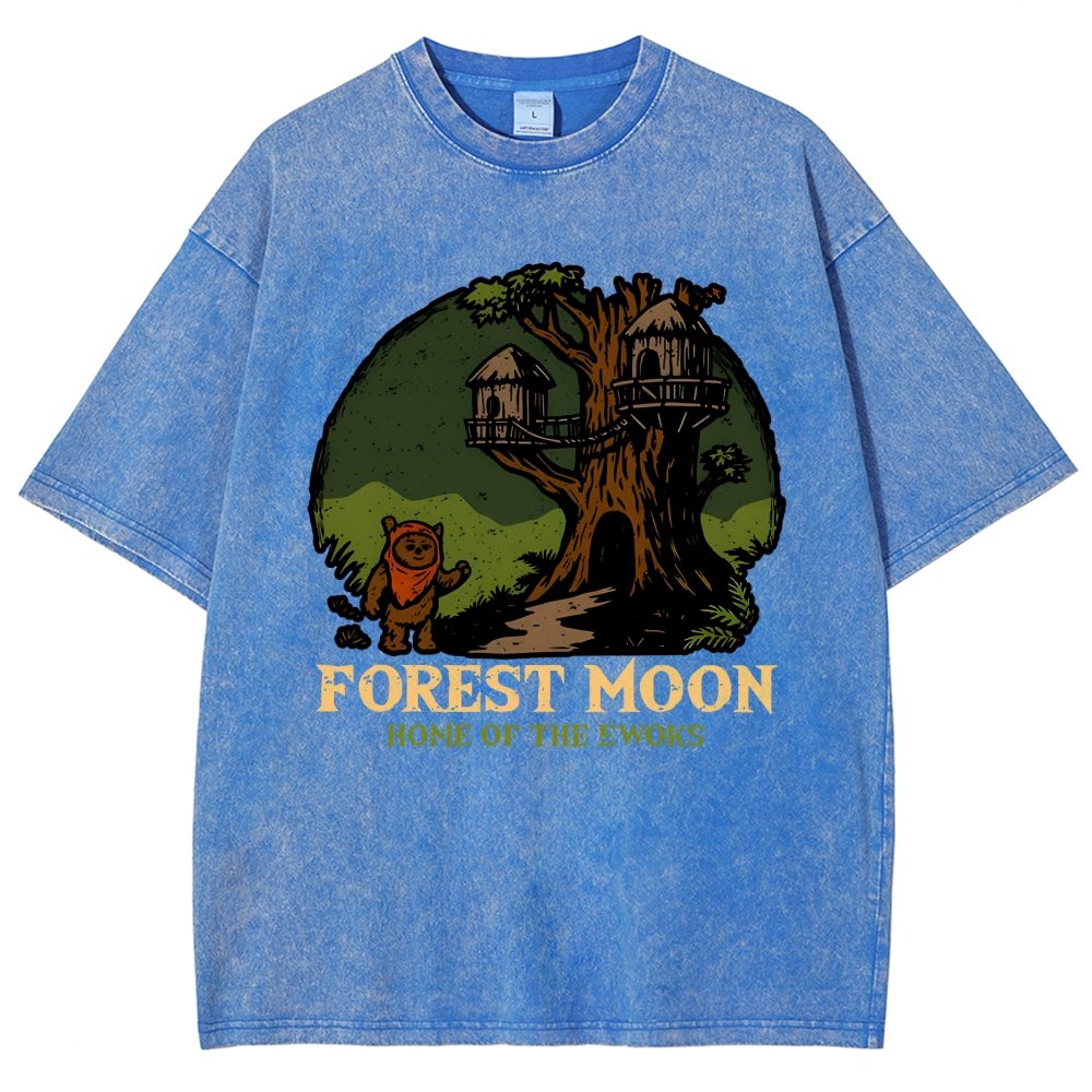 Woodland Moon Home Vintage Distressed T-shirt