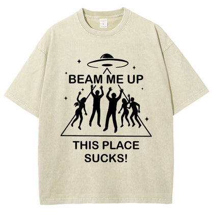 Warp Me Away Vintage Distressed T-shirt