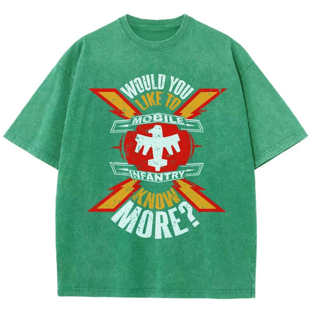 Would You Like to know more? Vintage Distressed T-shirt