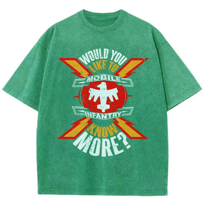 Would You Like to know more? Vintage Distressed T-shirt