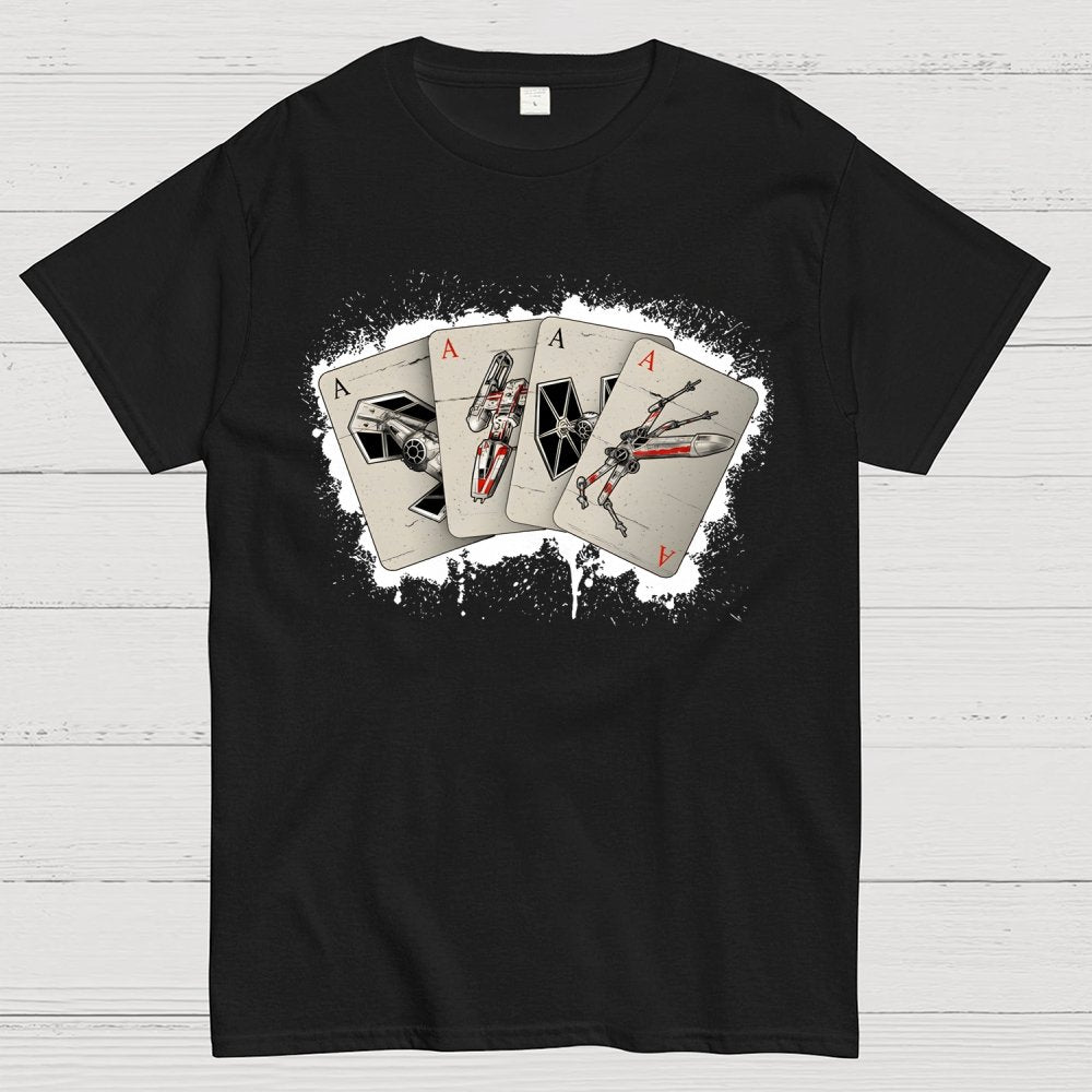 Spaceship Poker Geek T-Shirt