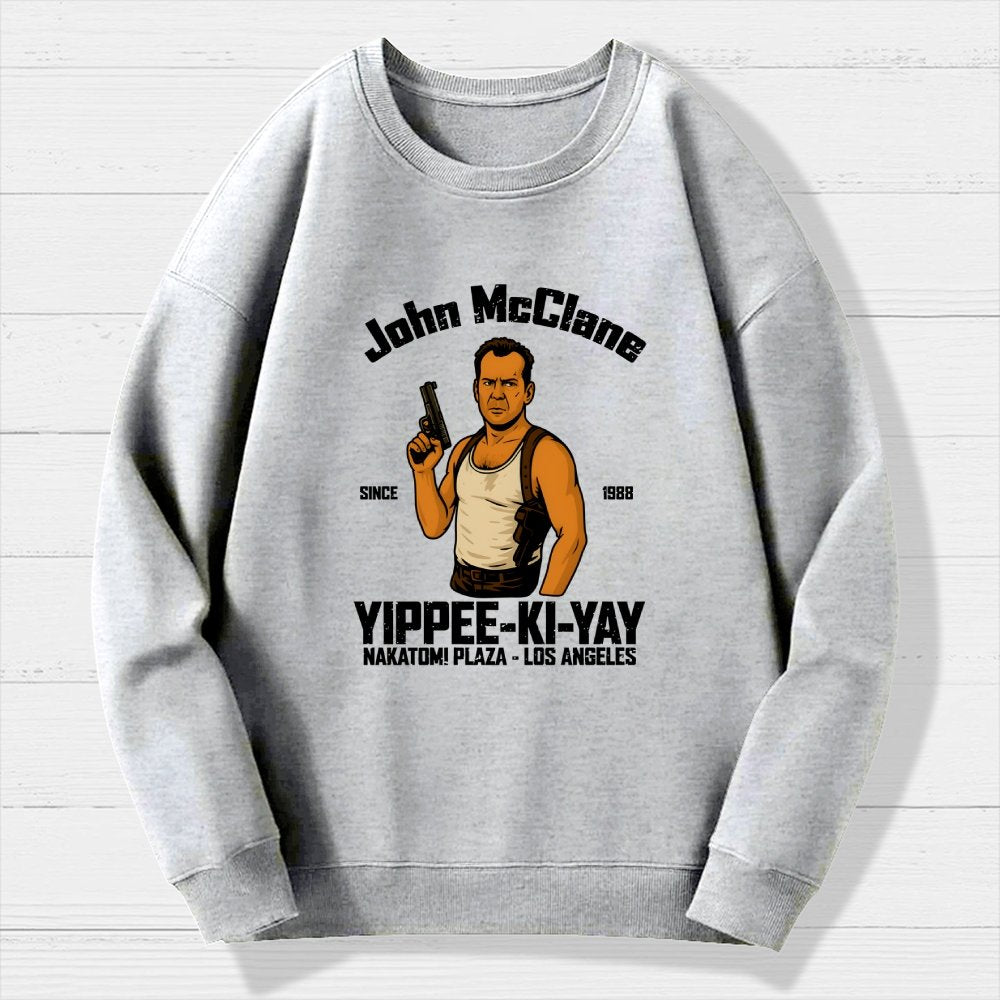 Yippee Ki Yay Geek Cotton Sweatshirt