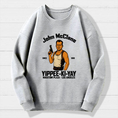 Yippee Ki Yay Geek Cotton Sweatshirt