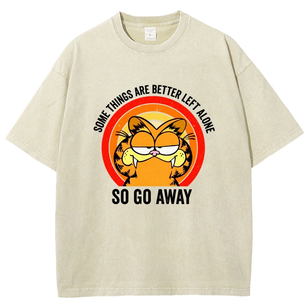 Some things are better leet alone Vintage Distressed T-shirt