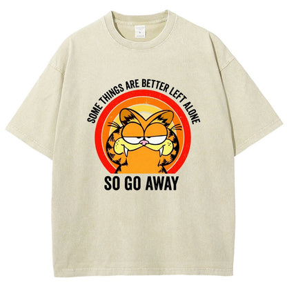 Some things are better leet alone Vintage Distressed T-shirt