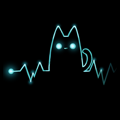 Heart Cat Beat Geek T-Shirt