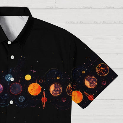 Cosmic planets Geek Hawaiian Shirt