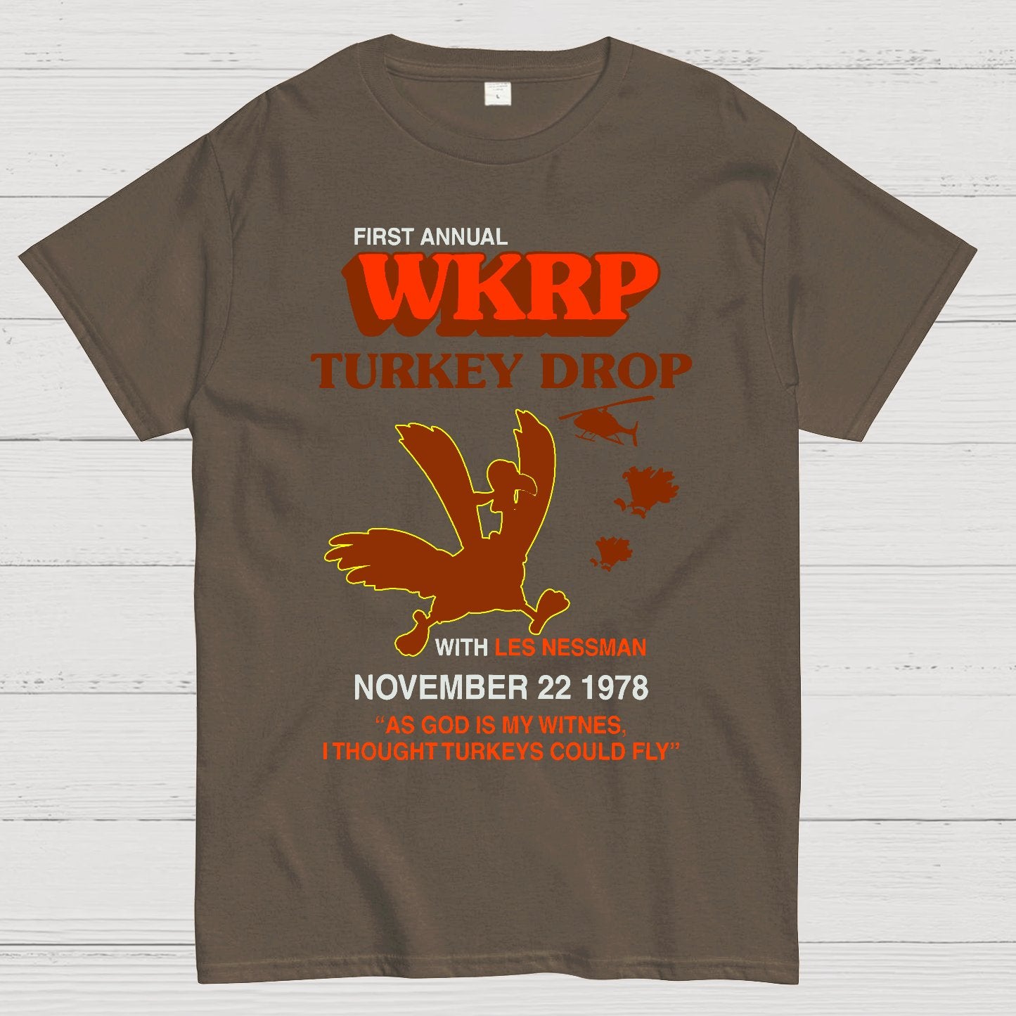 Vintage Retro Turkey Drop Geek T-Shirt
