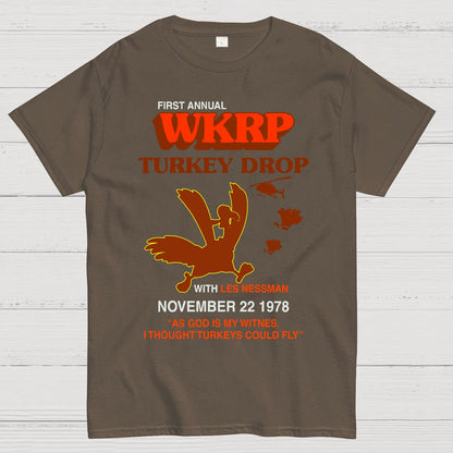 Vintage Retro Turkey Drop Geek T-Shirt