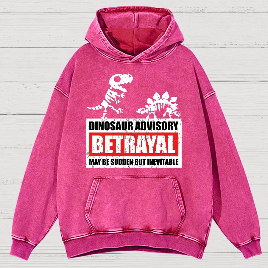 Betrayal Warning Vintage Distressed Hoodie