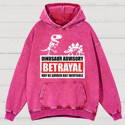 Betrayal Warning Vintage Distressed Hoodie