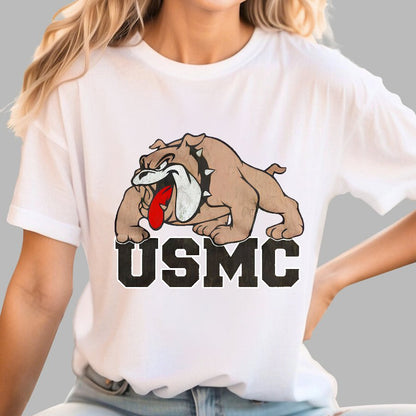 Bulldog USMC Geek T-Shirt