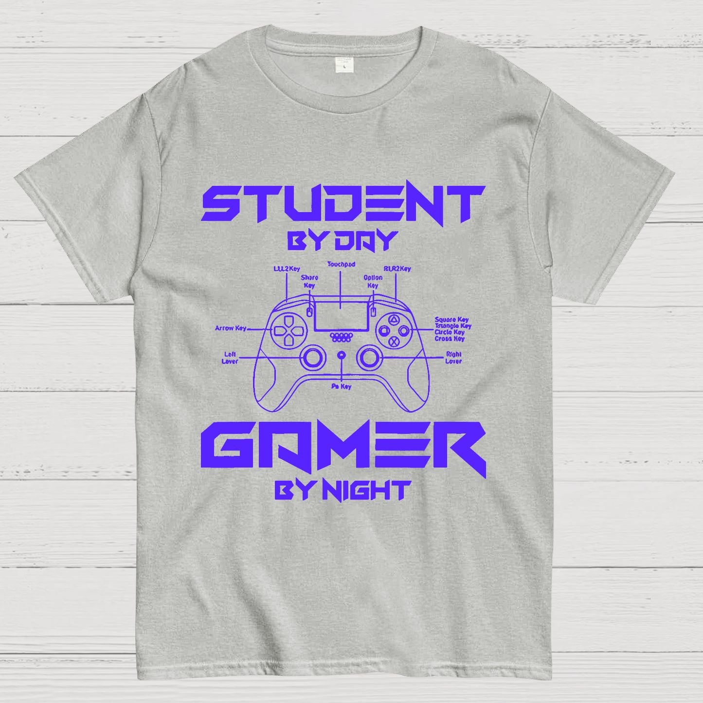 Gamer Student By Day Gamer By Night Geek T-Shirt