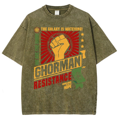 Galactic Resistance Vintage Distressed T-shirt