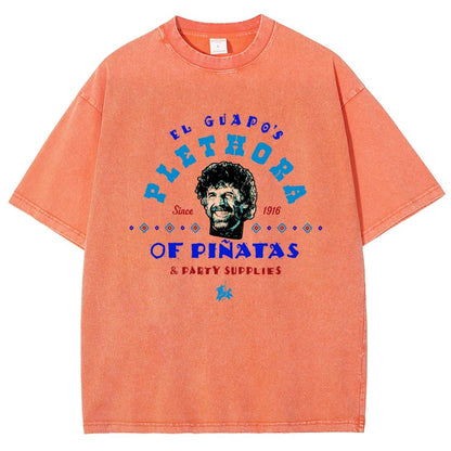 A Character's Plethora Of Pinatas & Party Supplies Vintage Distressed T-shirt