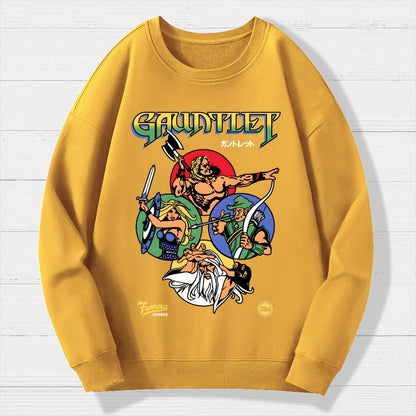 Gauntlet Retro Vintage Arcade Gaming Geek Cotton Sweatshirt