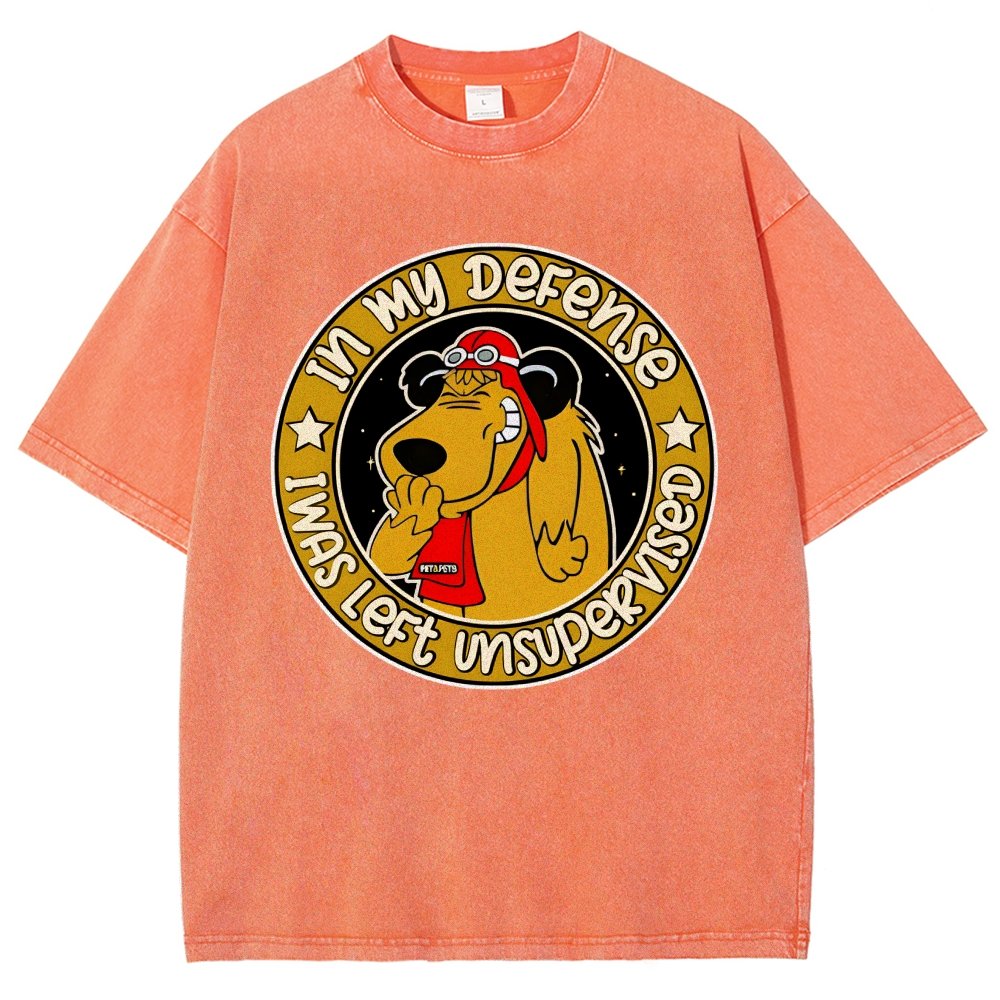In My Defense I Was Left Unsupervised Vintage Distressed T-shirt