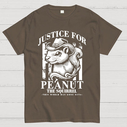 Justice For Peanut The Squirrel This World Has Gone Nuts Geek T-Shirt