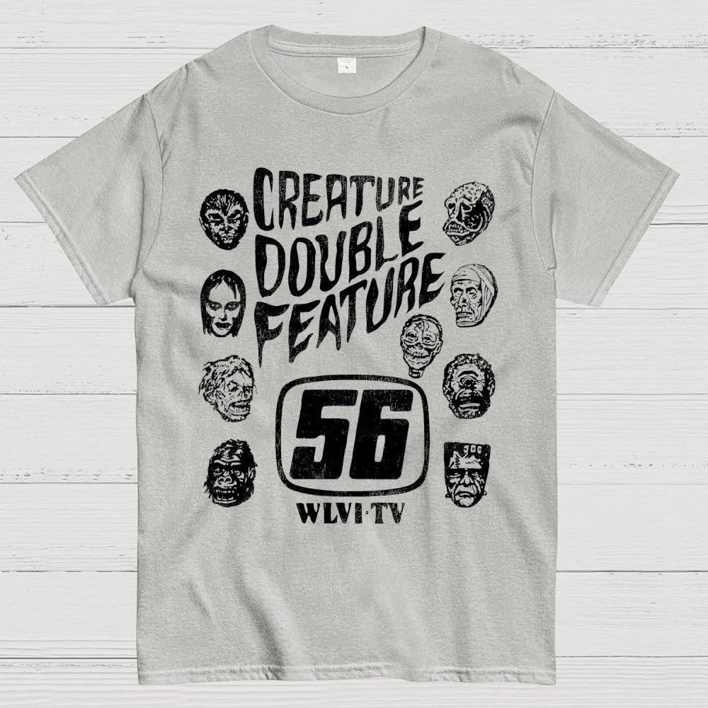 Creature Double Feature Classic Monsters Unisex Geek T-Shirt