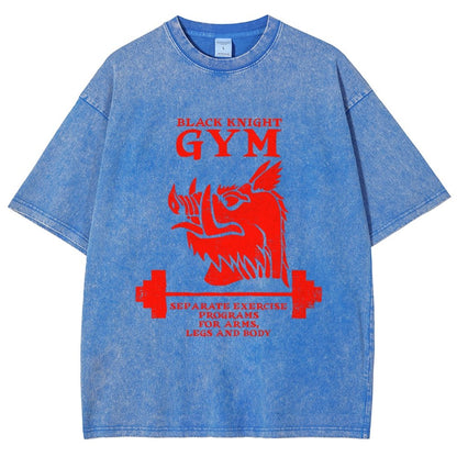 Black Knight Gym Vintage Distressed T-shirt