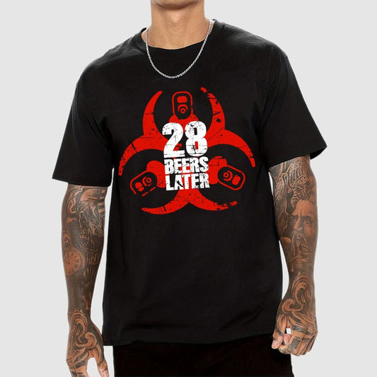 28 beers later Geek T-Shirt